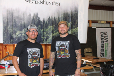 Western Hunt Fest organizers Jeff Duvaul and Efren Gonzales