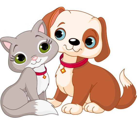 dog and cat clipart