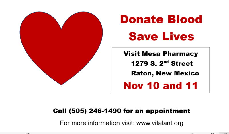 Donate Blood flyer