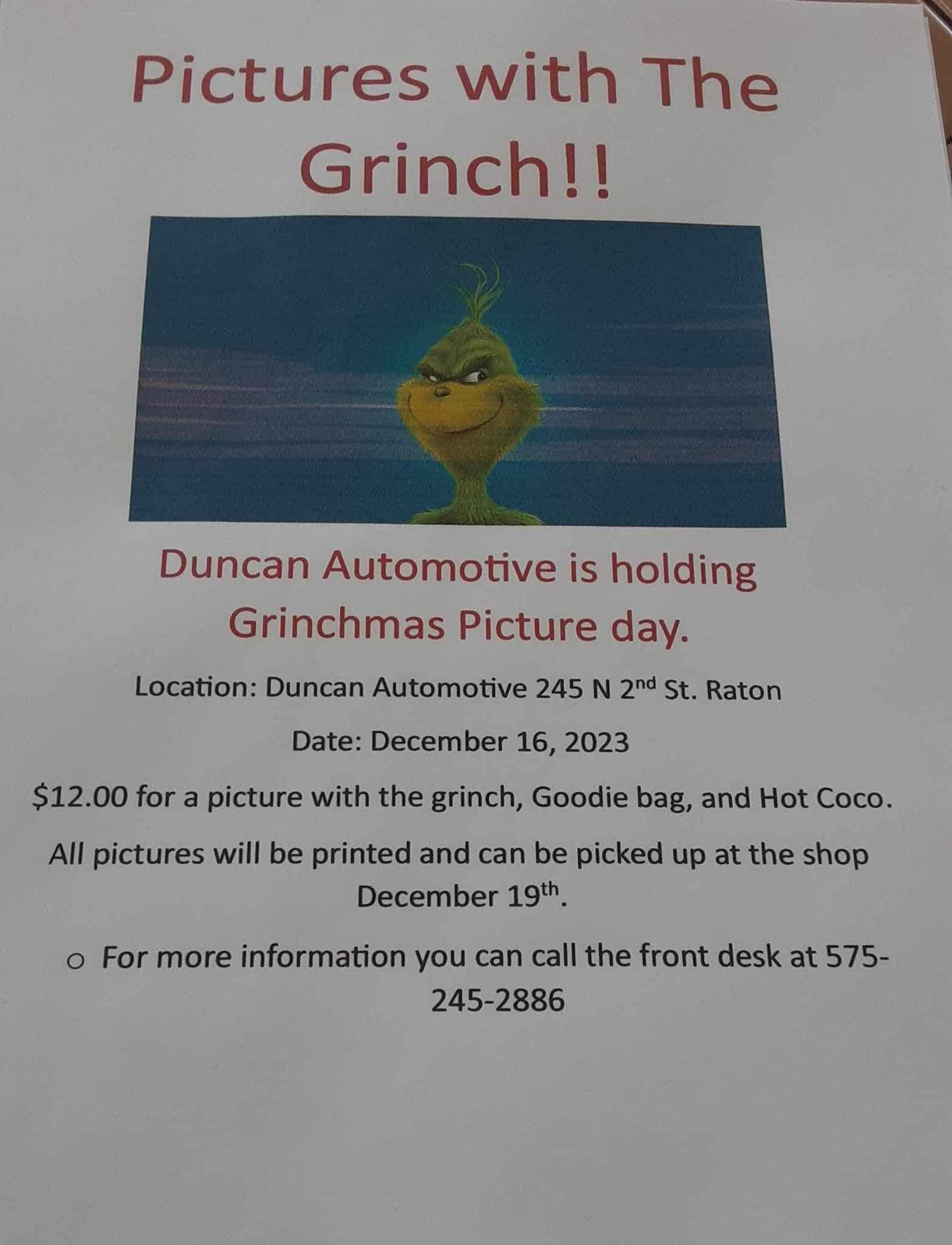 Grinch picture day