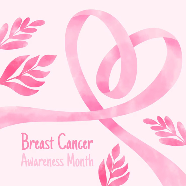 Breast Cancer awareness month ribbon