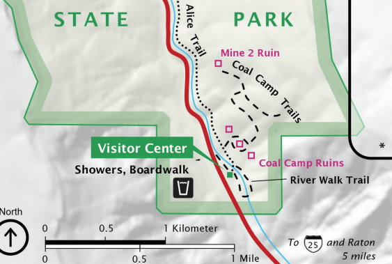 Sugarite Canyon State Park Trail map