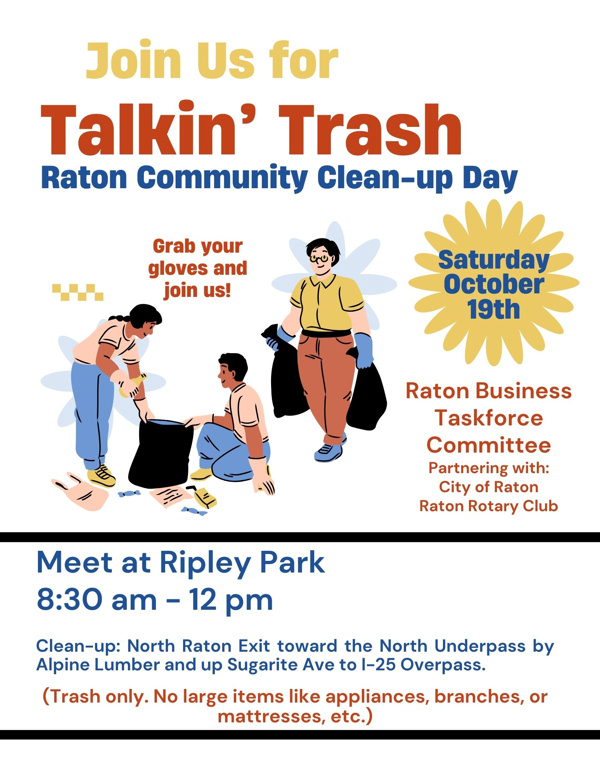 Talkin’ Trash – Raton Community Clean up Day