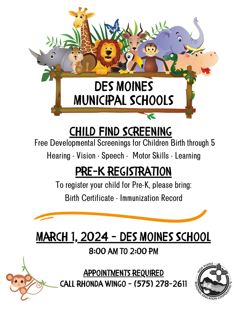 Des Moines Child Find Screening & Pre-K Registration