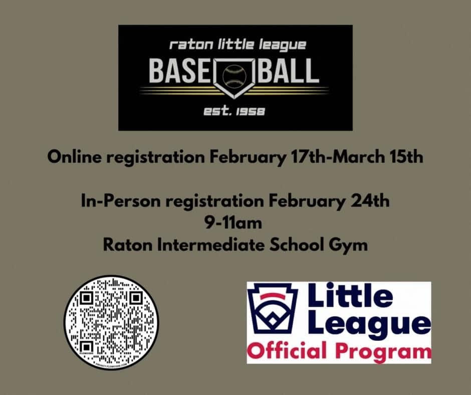 Raton Little League Baseball Registration