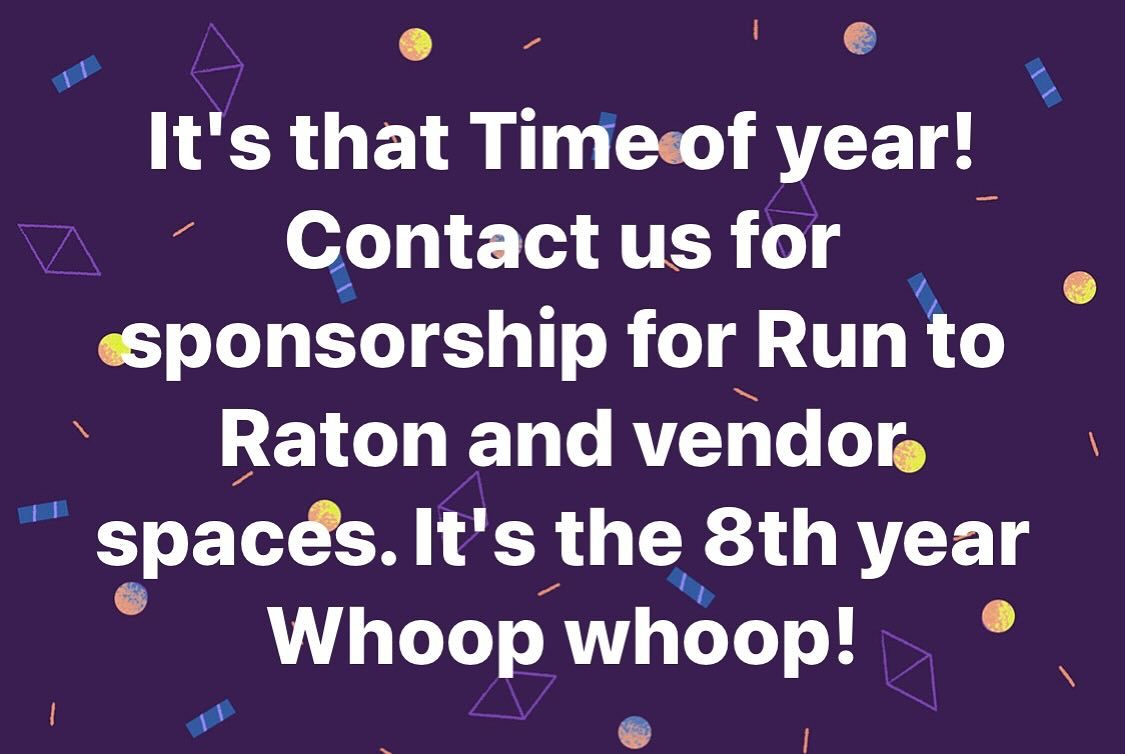 requesting Run to Raton vendor poster 2024
