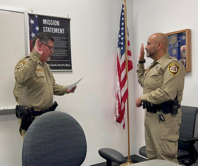 Detective Beto Dominguez Sworn in as Lieutenant for Colfax County Sheriff’s Department
