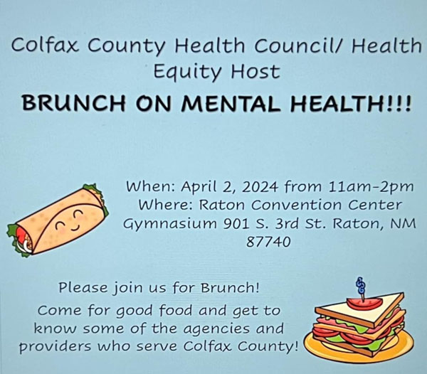 Colfax County Health Council/Health Equity Host Brunch on Mental Health