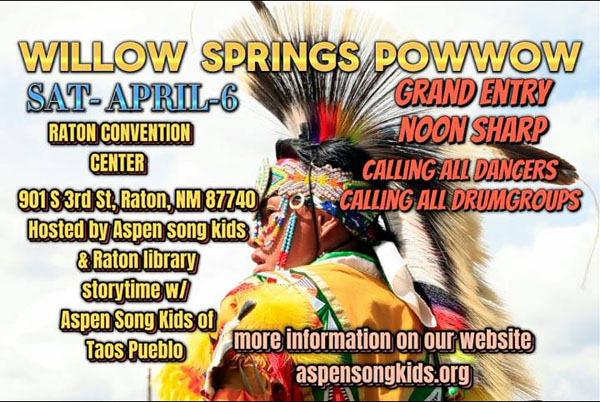 Willow Springs Pow Wow – Saturday April 6, 2024