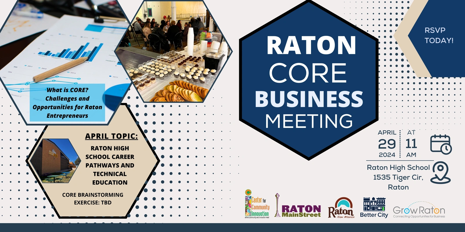 Upcoming CORE Business Meeting – April 29, 2024 – Raton High School