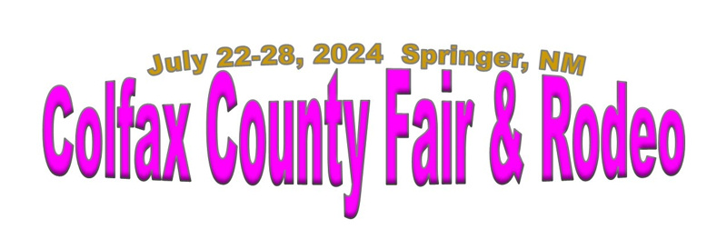 2024 intial colfax county fair and rodeo poster