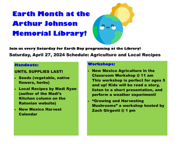 AJML’s April 27th Earth Day Programming