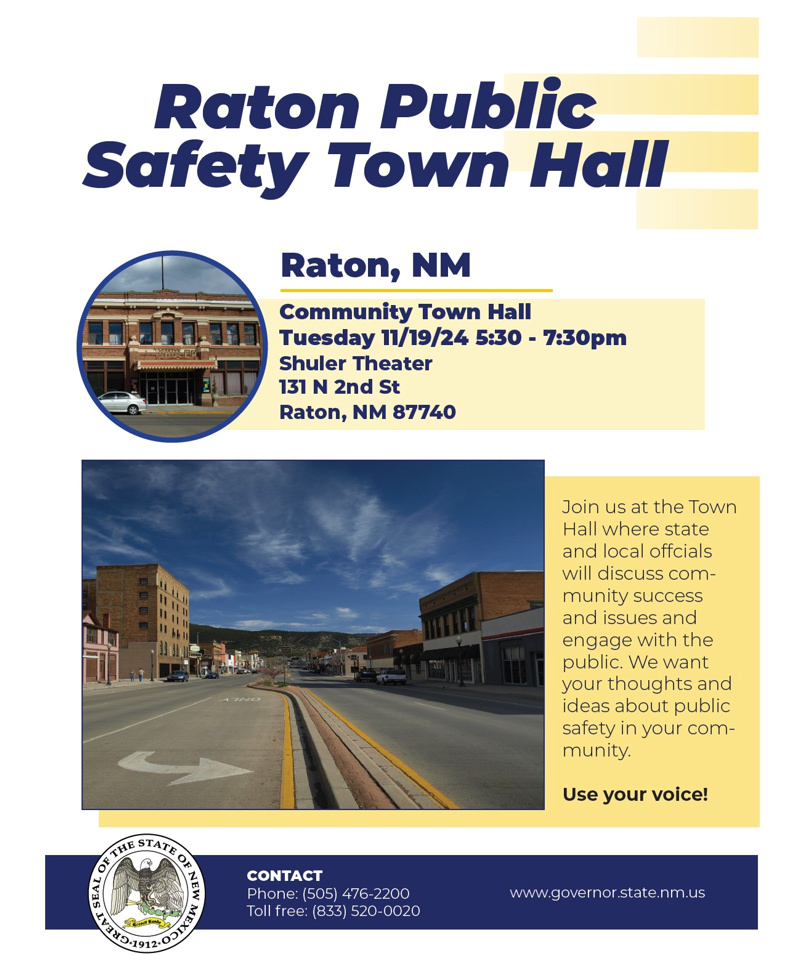 Raton Town Hall 2024-11-19 with Governor Grisham