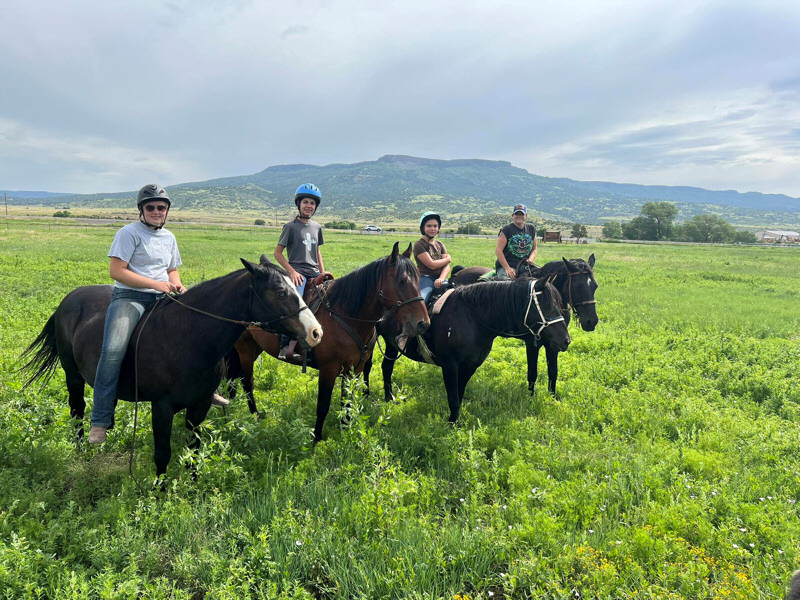 Senior Horseback Riding at Blue Sky Ranch