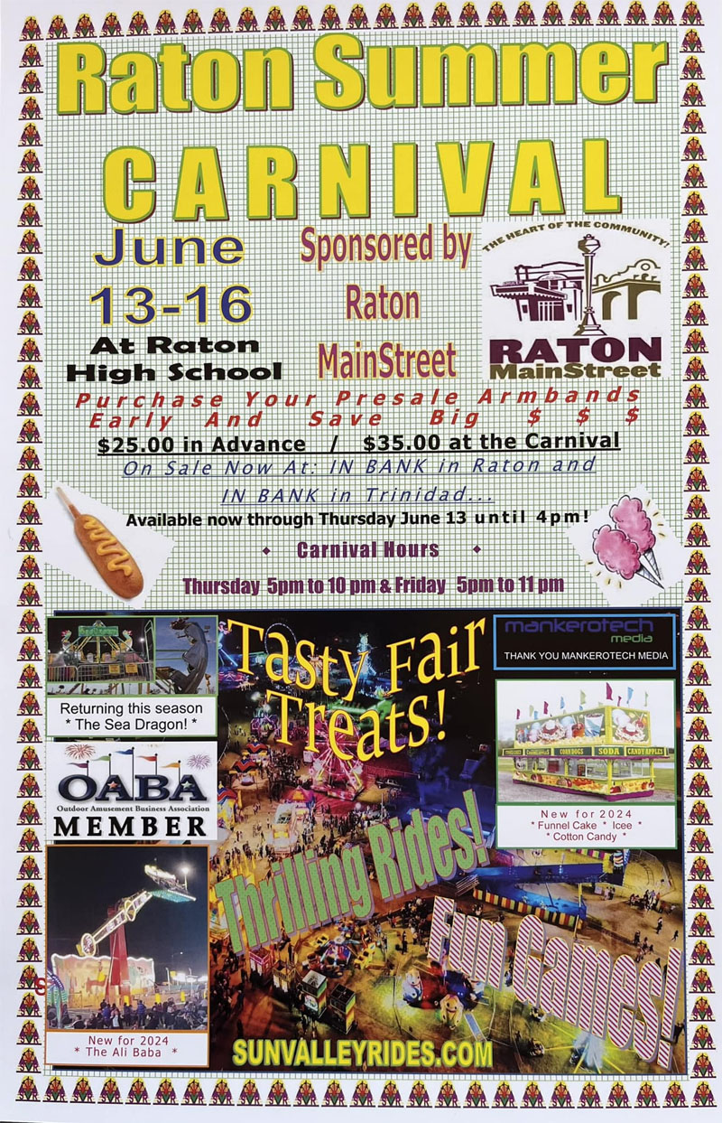 Raton Summer Carnival  June 13-16, 2024