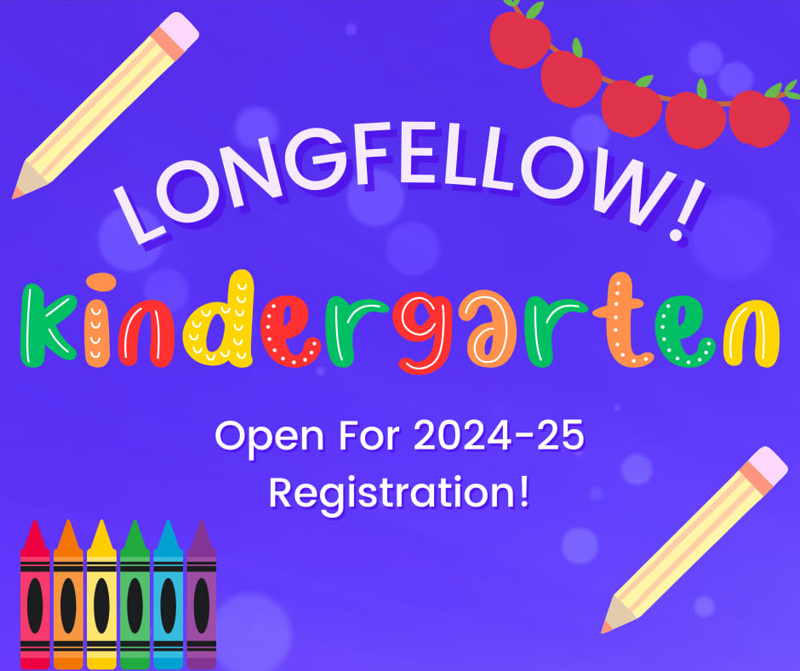 Kindergarten Registration Open at Longfellow School