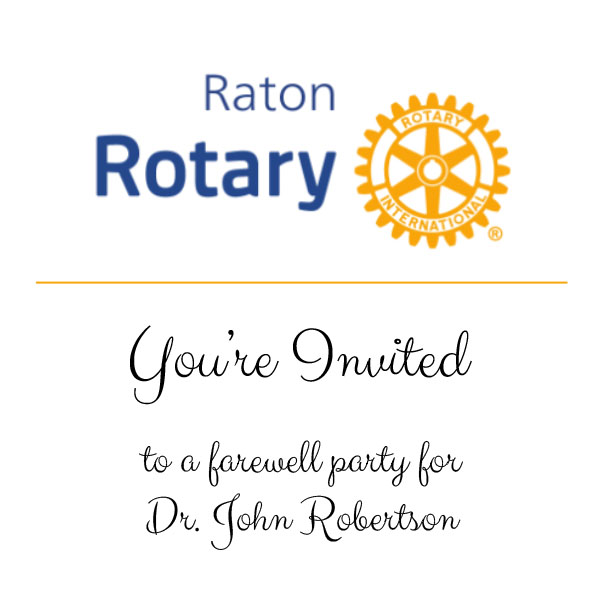 Raton Rotary Farewell Party for Dr. John Robertson