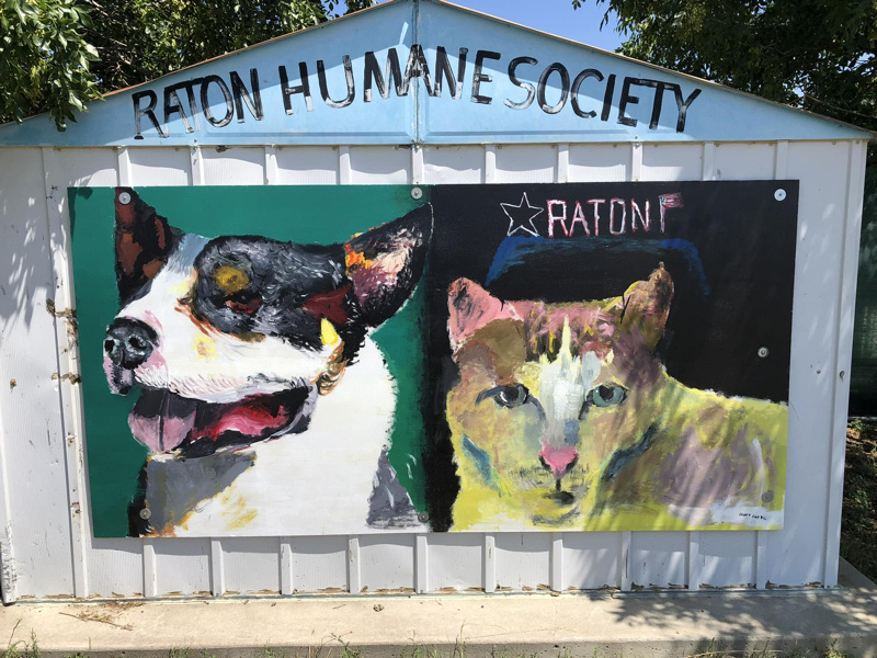 New Mural at Raton Animal Shelter