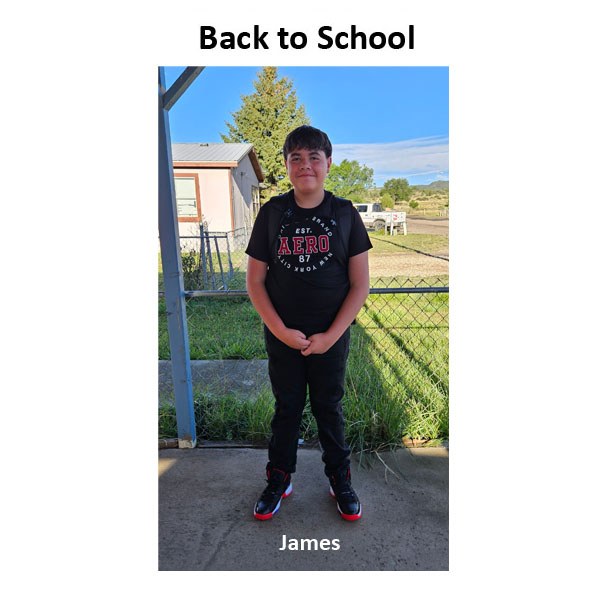 First Day of School for James