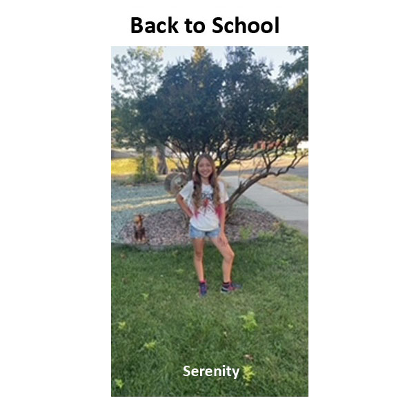 First Day of School for Serenity