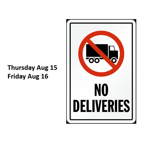 Mesa Pharmacy: No Deliveries 8/15 and 8/16