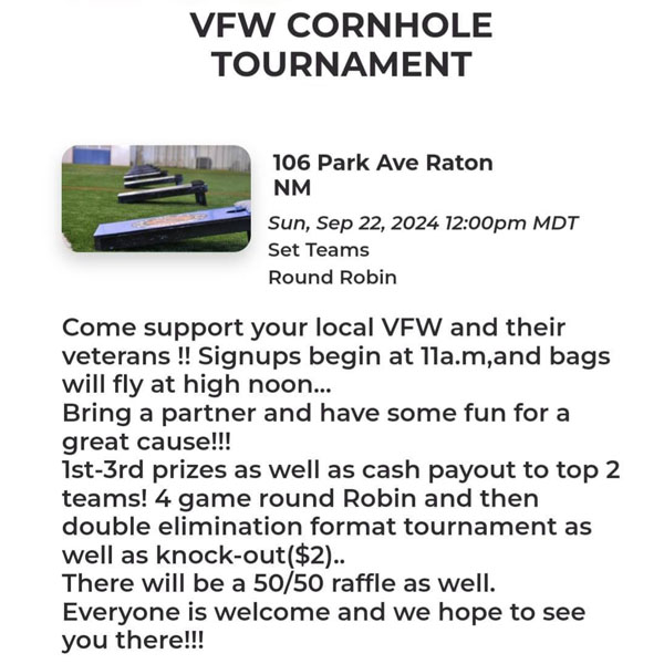 VFW Cornhole Tournament