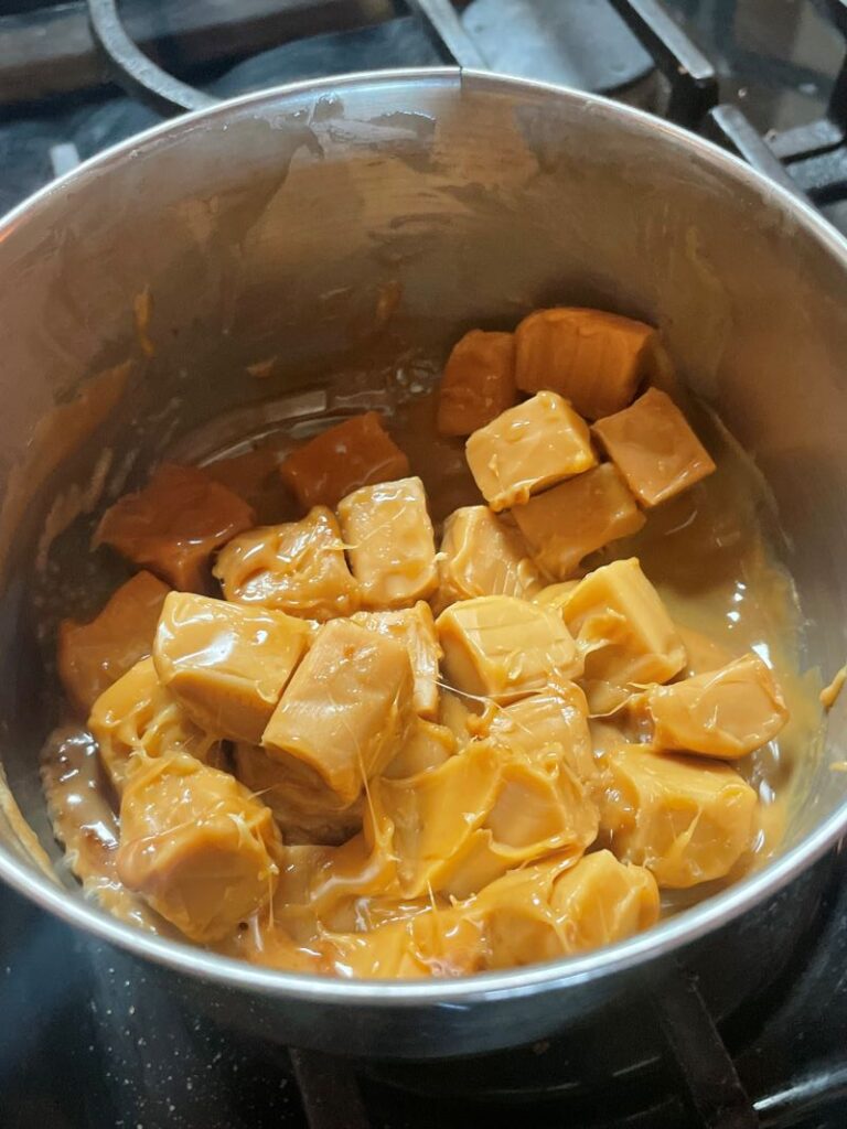 melting caramels