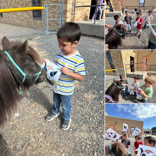 Tyke the Mini Pony Visits Longfellow Elementary