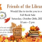 FOL flyer for fall book sale