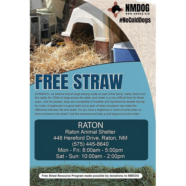 Free Straw from Humane Society