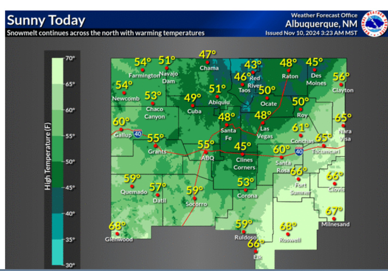 2024-11-10 weather today