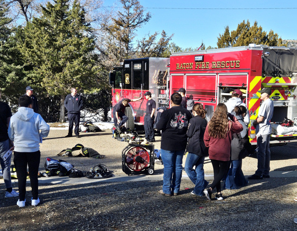 Firefighters at RHS Career Day 2024