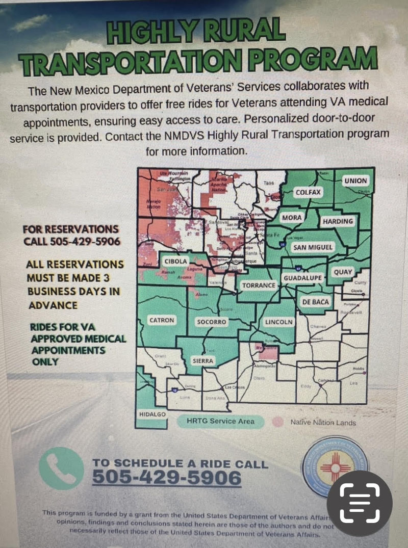 Free Transportation for Veterans