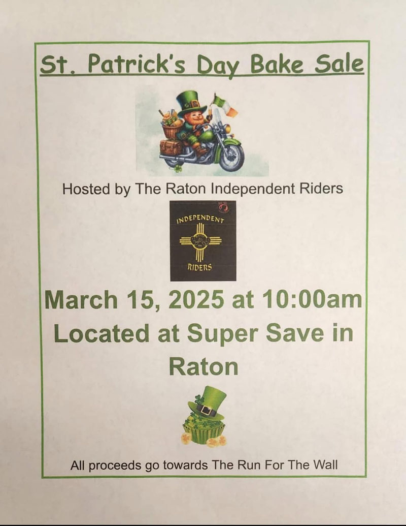 Run For The Wall Bake Sale March 2025