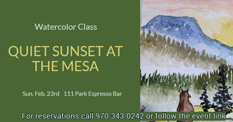 Watercolor Class: Quiet Sunset at the Mesa