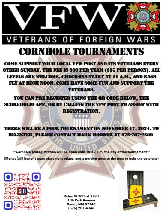 VFW Cornhole tournament