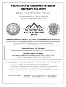 Veterans Property Tax Event