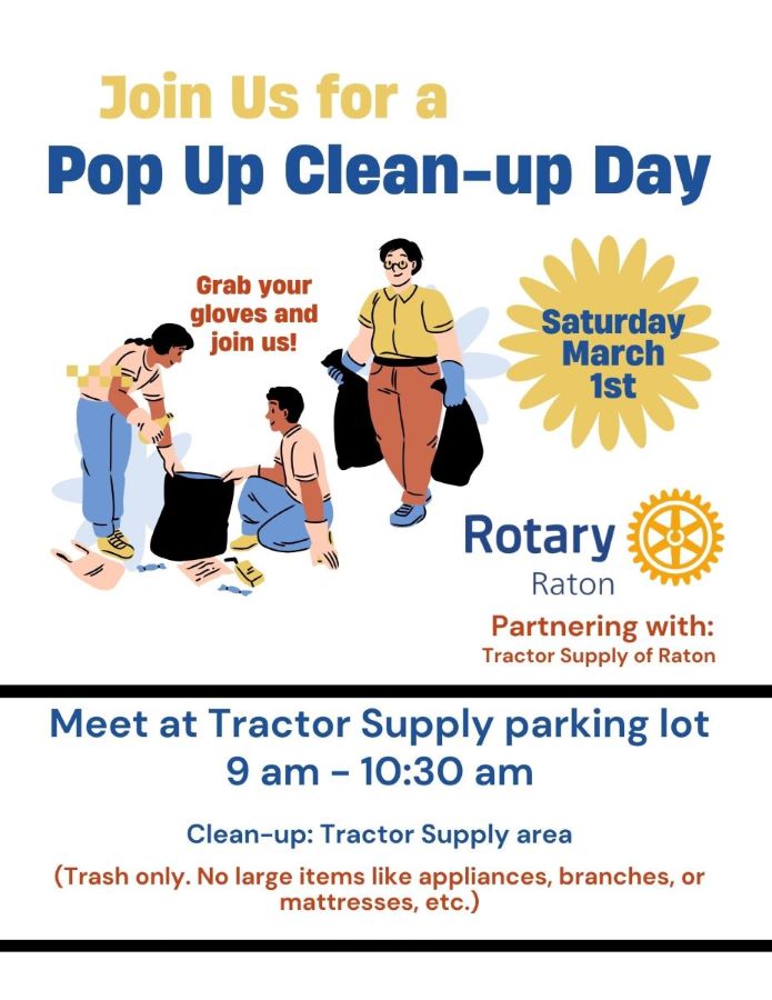 Raton Rotary Clean Up Pop Up