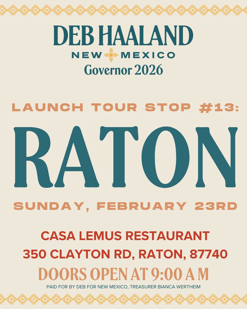 Deb Haaland to Stop in Raton on Tour