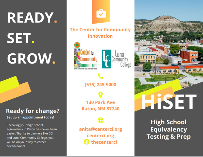 HiSET (High School Equivalency Testing) in Raton