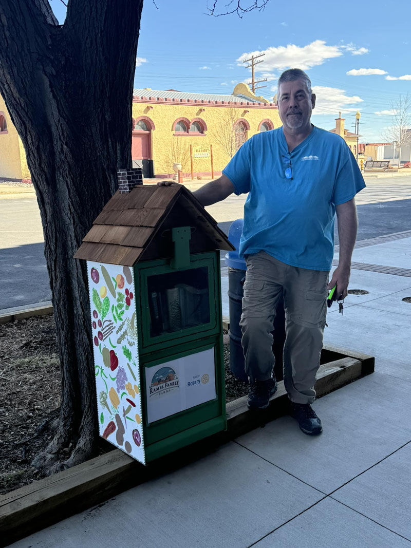 New Free Tiny Library at Ramel Family Farms