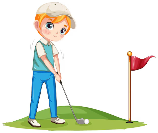 Youth golfer