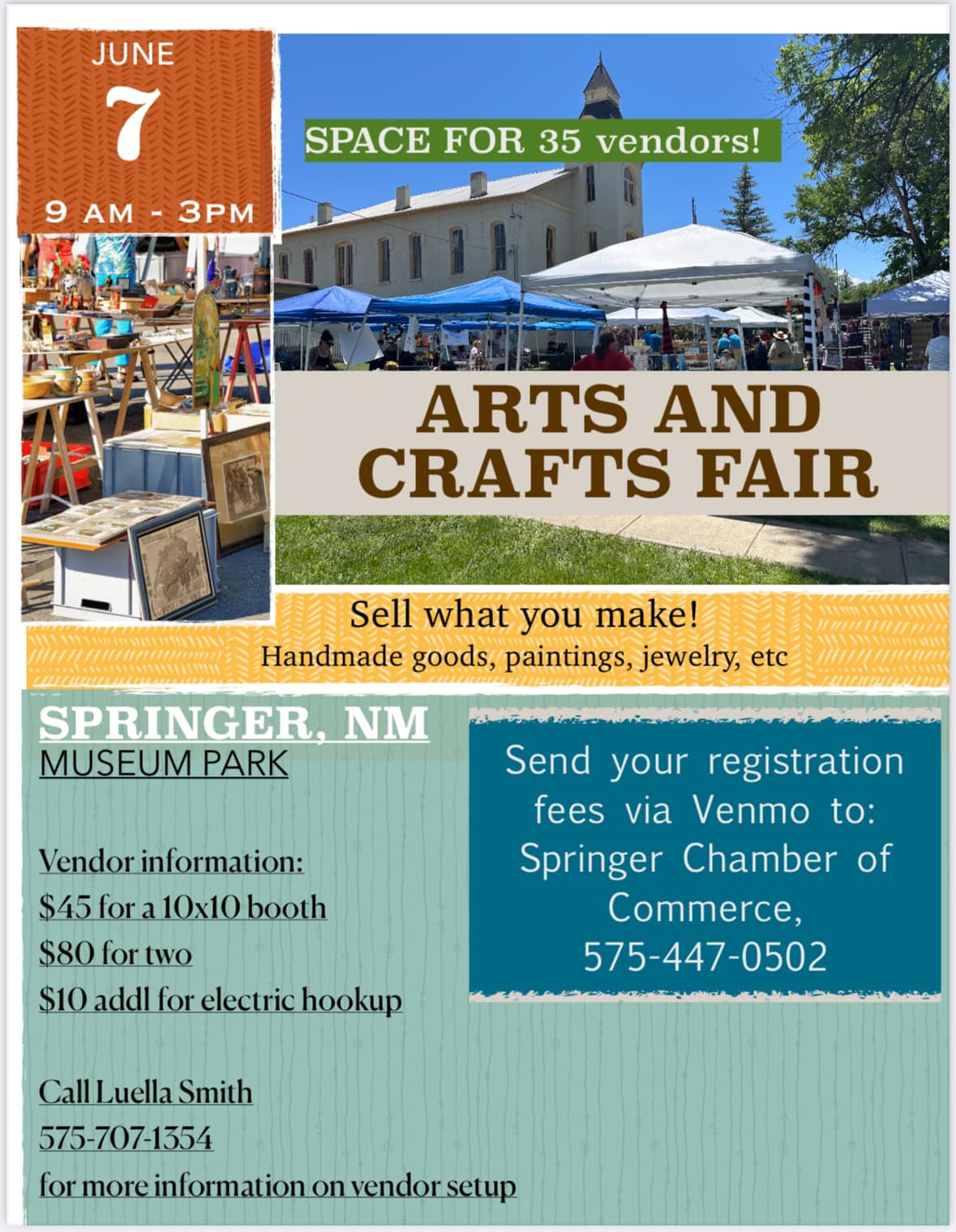 4th Annual Santa Fe Trail Museum Arts and Craft Fair in Springer