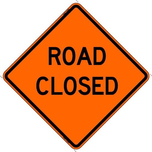 road closed