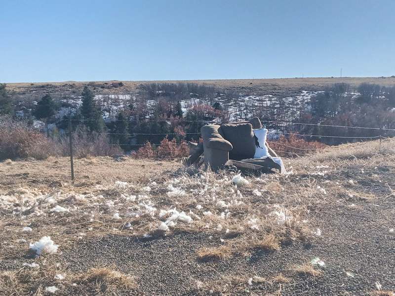 sofa on Johnson Mesa